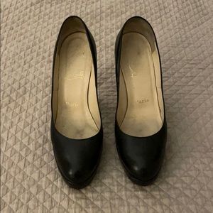 Christian louboutin black high heels